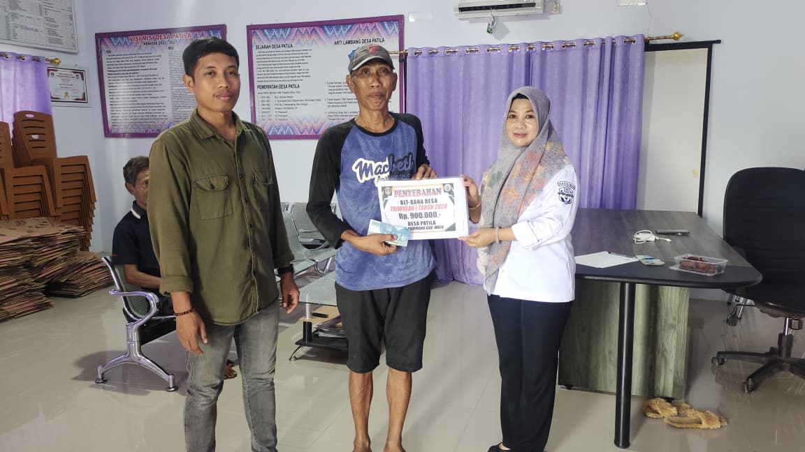 Penyaluran BLT Triwulan 1  Tahun 2026 Desa Patila Kecamatan Pammana Kabupaten Wajo